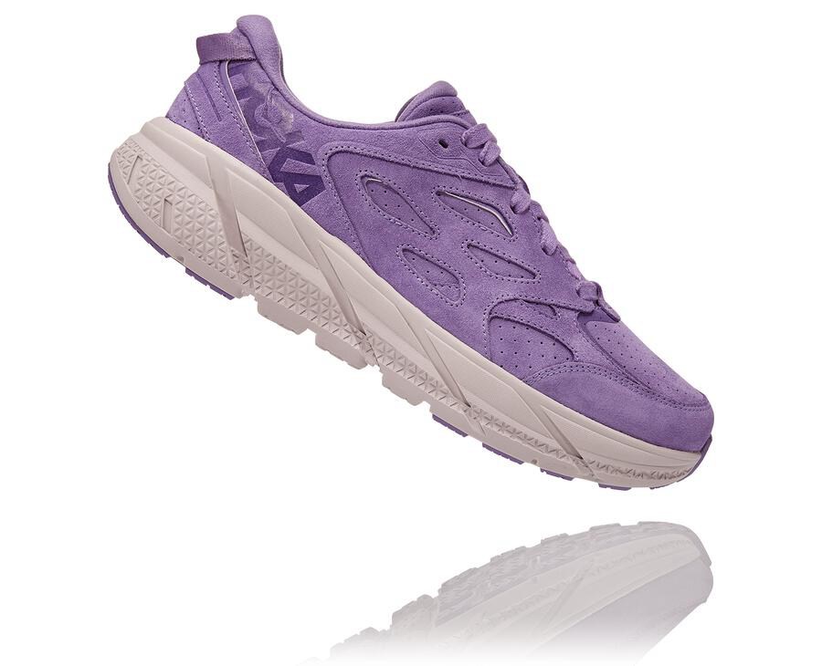 Tenis Corrida Hoka One One Feminino Roxo - Clifton L Suede - 691-OGYIUV